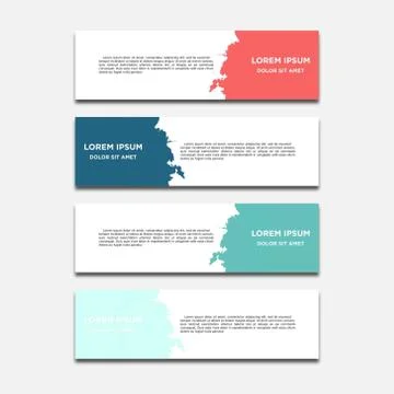 Vector abstract geometric design banner web template Illustrazione stock