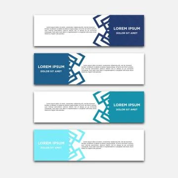 Vector abstract geometric design banner web template Illustrazione stock