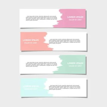 Vector abstract geometric design banner web template Illustrazione stock