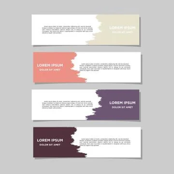 Vector abstract geometric design banner web template Illustrazione stock