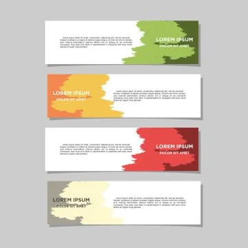 Vector abstract geometric design banner web template Illustrazione stock