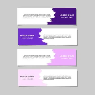 Vector abstract geometric design banner web template Stock Illustration