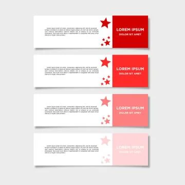 Vector abstract geometric design banner web template Stock Illustration