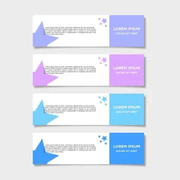 Vector abstract geometric design banner web template Illustrazione stock