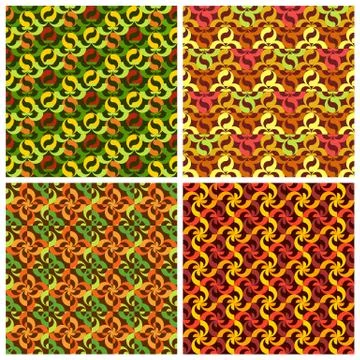 Vector abstract geometric elements patterns set 스톡 일러스트