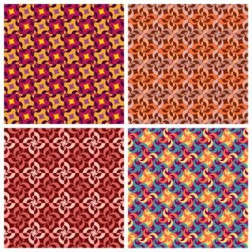 Vector abstract geometric elements patterns set Stock Illustration