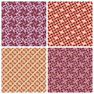 Vector abstract geometric elements patterns set Stock Illustration