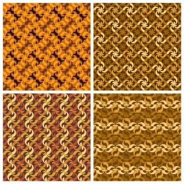 Vector abstract geometric elements patterns set Illustrazione stock