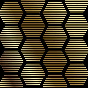 Vector abstract geometric golden background. Art deco wedding, party patter.. Illustrazione stock