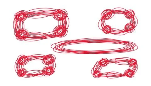 Vector of Abstract geometric network of red nodes and lines Stock Illustration