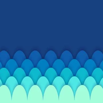 Vector abstract geometric paper cut background Stock Illustration