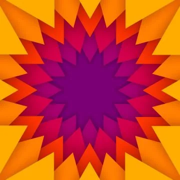 Vector abstract geometric paper cut background Stock Illustration