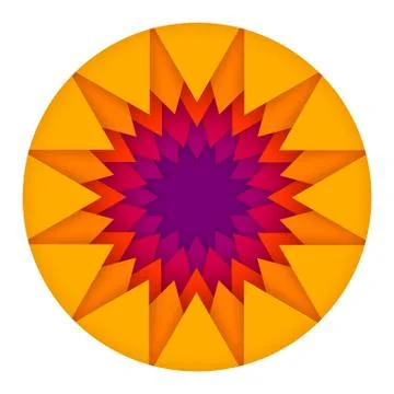 Vector abstract geometric paper cut background Stock Illustration