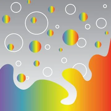 Vector of abstract geometric pattern circles, ring Stock Illustration