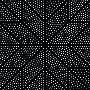 Vector abstract geometric seamless pattern. Repeating gradation in black and  Stock Illustration