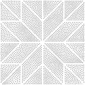 Vector abstract geometric seamless pattern. Repeating gradation in black and  Stock Illustration