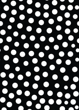 Vector abstract geometric seamless pattern. Repeating chaotic points in black Stock Illustration