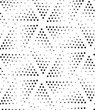 Vector abstract geometric seamless pattern. Repeating gradation in black and  Stock Illustration