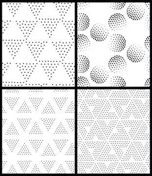 Vector abstract geometric seamless pattern. Repeating gradation Stock Illustration