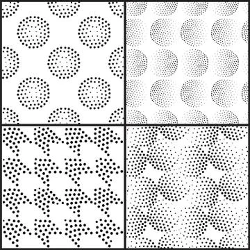 Vector abstract geometric seamless pattern. Repeating gradation Stock Illustration