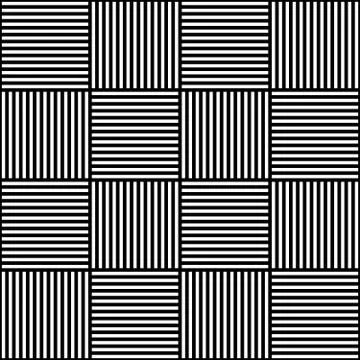 Vector abstract geometric seamless pattern. Weaving textile fabric with black Stock Illustration