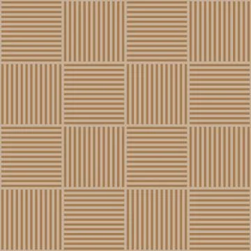 Vector abstract geometric seamless pattern. Weaving textile fabric with brown Illustrazione stock