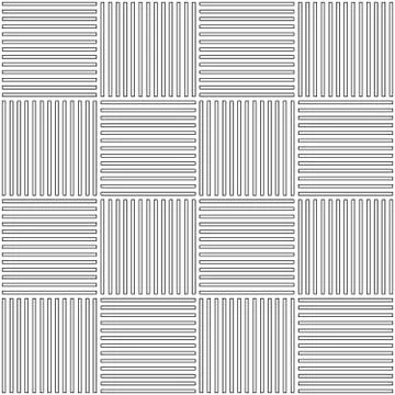 Vector abstract geometric seamless pattern. Weaving textile fabric with black Stock Illustration