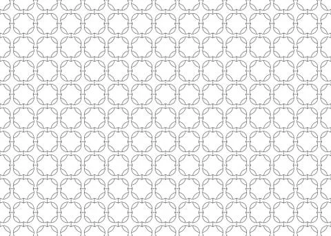Vector abstract geometric seamless pattern. Linear vector drawing イラスト素材