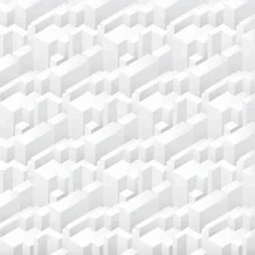 Vector abstract geometric seamless simple skyscrapers buildings repeating Ilustración de archivo