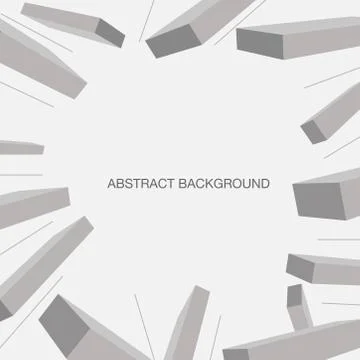 Vector Abstract geometric shape from purple cubes Stock Illustration