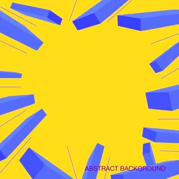 Vector Abstract geometric shape from purple cubes Stock Illustration