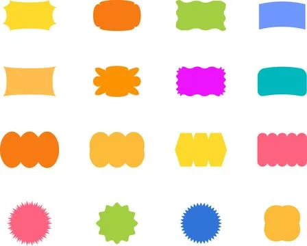 Vector Abstract geometric Shapes and colorful collection of banner designs. Stock Illustration