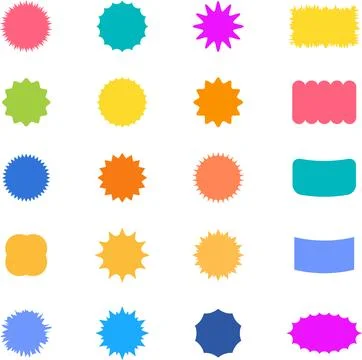 Vector Abstract geometric Shapes and colorful collection of banner designs. Stock Illustration