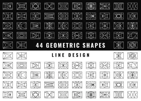 Vector abstract geometric shapes Stock Illustration