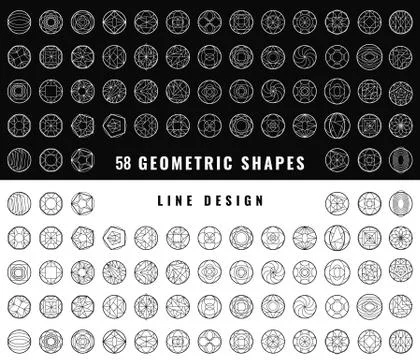 Vector abstract geometric shapes Stock Illustration