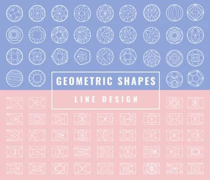 Vector abstract geometric shapes Stock Illustration