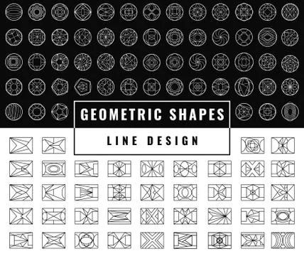 Vector abstract geometric shapes Stock Illustration