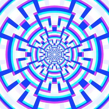 Vector abstract geometry decoration. Stock Illustration