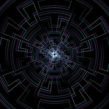 Vector abstract geometry decoration. Stock Illustration