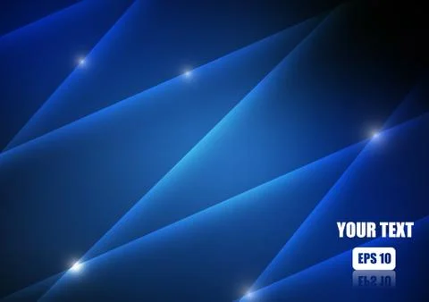 Vector: Abstract glossy line on blue background Stock Illustration