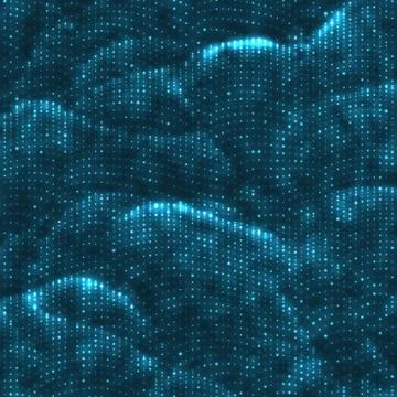 Vector abstract glowing point noise background. Array of glowing points in fo Ilustración de archivo