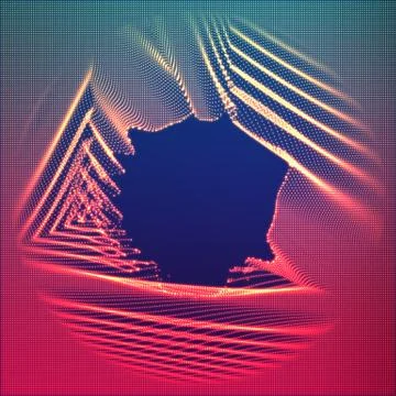 Vector abstract glowing point noise red background. Array of glowing points i Ilustración de archivo