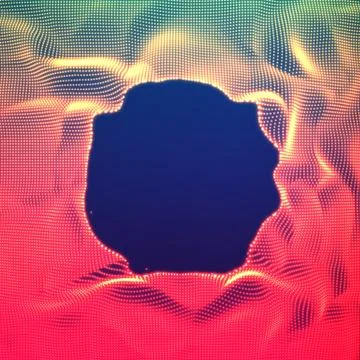Vector abstract glowing point noise red background. Array of glowing points i Ilustración de archivo