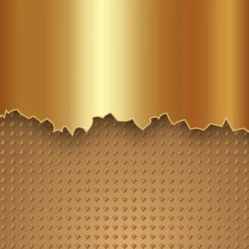 Vector abstract gold metal background Stock Illustration