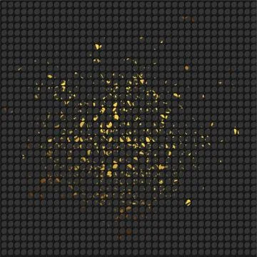 Vector abstract gold sparkle glitter background. Luxury pattern. Black backgr Stock Illustration
