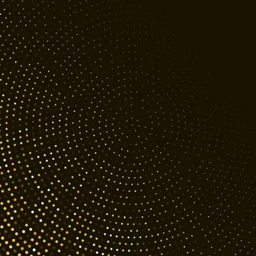Vector abstract golden halftone background Stock Illustration