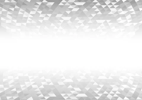 Vector : Abstract gray and white triangle background Stock Illustration