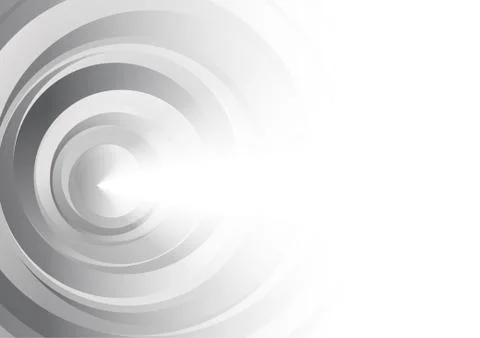 Vector : Abstract gray and white circle on white background Stock Illustration