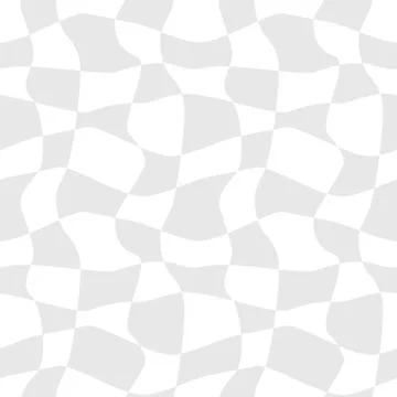 Vector abstract gray background - curved cells seamless pattern Stock Illustration