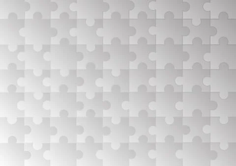 Vector : Abstract gray jigsaw background Stock Illustration